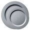 Smarty Had A Party Matte Steel Gray Round Plastic Dinnerware Value Set (120 Dinner Plates + 120 Salad Plates), 240PK 4850STGR-VP-CASE - alternate 5
